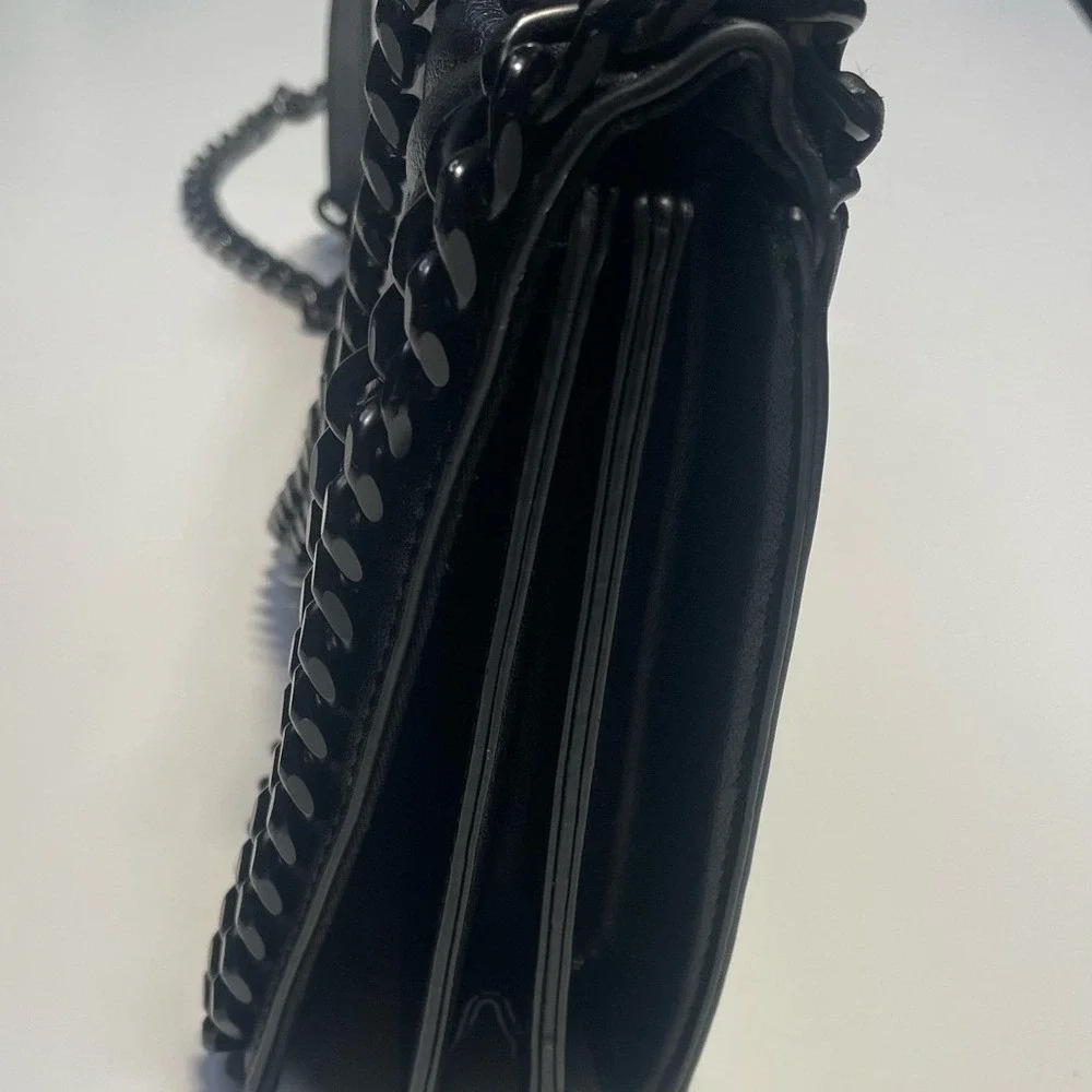 Aldo Black Chevron‎ Crossbody Bag